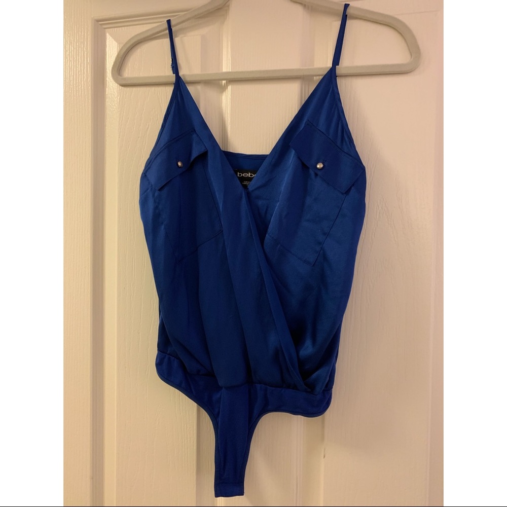 Bebe royal blue body suit